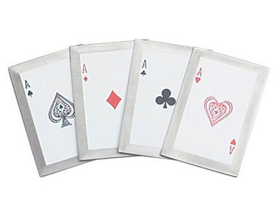 4 Piece Throwing Cards - Aces