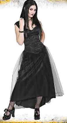 LIP SERVICE Gothic Lace Up Corset Brocade Medieval Renaissance Dress Gown S Small NEW With Tags
