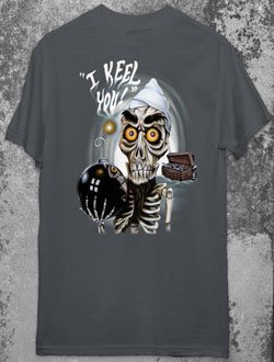 JEFF DUNHAM ACHMED Dead Terrorist Charcoal Gray T-Shirt 2X Gothic Punk Emo Ventriliquist NEW