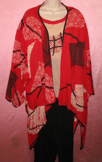 ANNA MAXWELL 3 Piece Set Suit Jacket Shirt Pants Chinese Sequins 4X 30 32 Retail $68 New With Tags