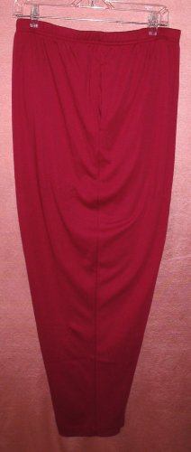 Lane Bryant LBW Cranberry Burgandy Wine Stretch Pants Lounge Plus 4X New Tags