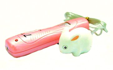 Cute Sparkling White Bunny Rabbit Waterproof 7 Function Massager