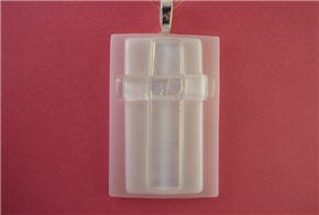 Fused Glass Pendant: Design #6