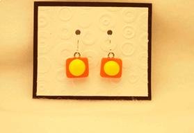Fused Glass Earrings: Design #105