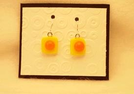 Fused Glass Earrings: Design #106