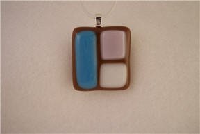 Fused Glass Pendant: Design #24