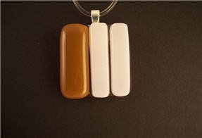 Fused Glass Pendant: Design #51
