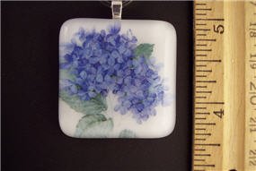 Fused Glass Pendant: Design #55