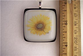 Fused Glass Pendant: Design #62