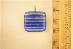 Fused Glass Pendant: Design #74
