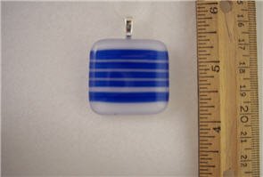 Fused Glass Pendant: Design #77