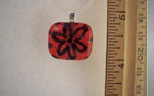 Fused Glass Pendant: Design #79