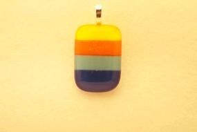 Fused Glass Pendant: Design #107