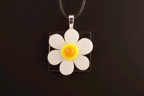 Fused Glass Pendant: Design #109