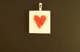 Fused Glass Pendant: Design #118