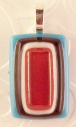 Fused Glass Pendant: Design #45