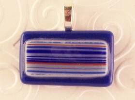 Fused Glass Pendant: Design #82