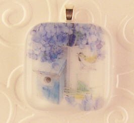 Fused Glass Pendants: Design #90