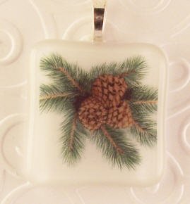 Fused Glass Pendant: Design #108