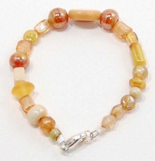Gold Indian Glass Bracelet