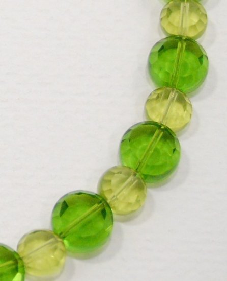 Green Czech Glass Necklace