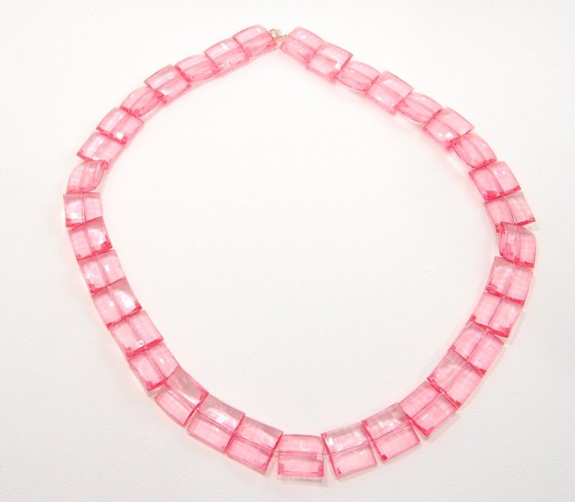 Pink Resin Necklace