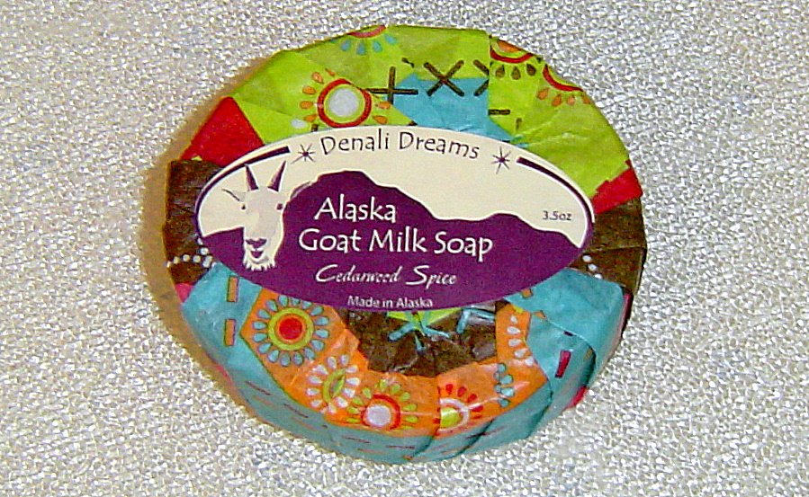 Goat Milk Cedarwood Spice Soap Left