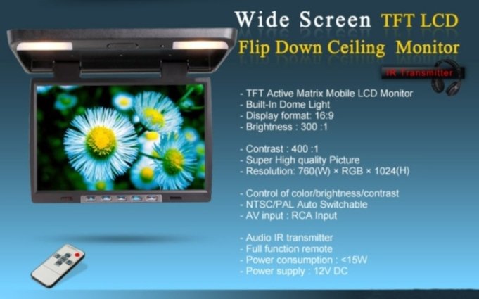 15.4 TFT LCD Roof Mount