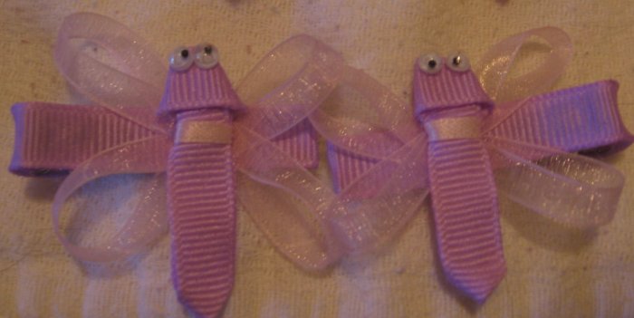 Dragonfly barrettes