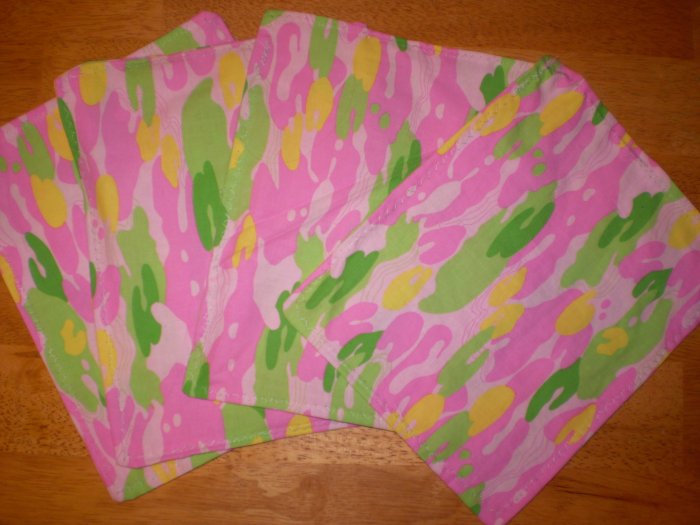 Cloth Napkins - Kid Size Pink Camo
