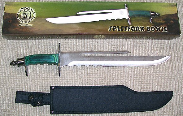 20 1/2" Custom Designed BOWIE Green Pakawood FREE SHIP