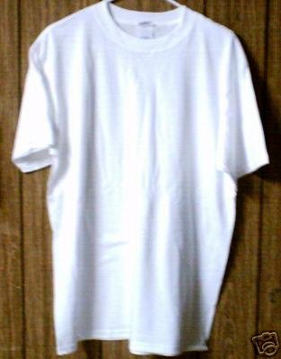 5 qty Medium Size PLAIN WHITE T-SHIRTS