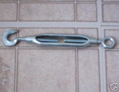 5" hook to eye turn buckle