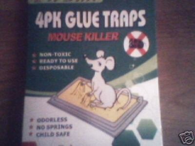 4 pk Glue Traps - Mouse killer