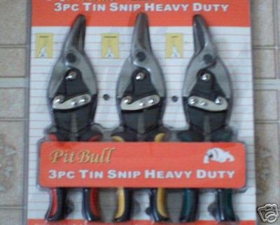 3pc tin snap plier set