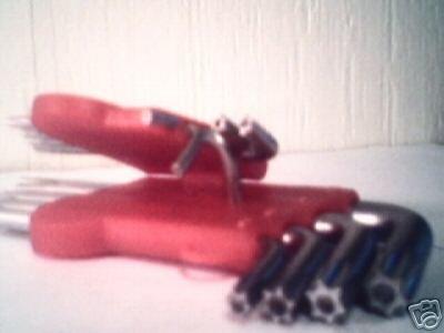 9 pc Star Bit - L shape wrench