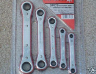 5 pc ratchet box wrench set - s.a.e