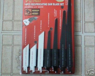 14 pc reciprocating saw blade set