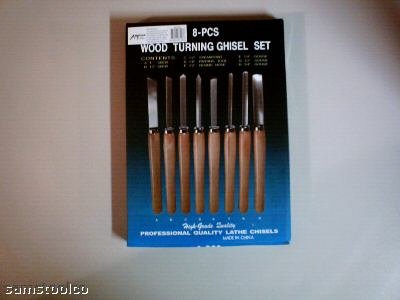 14" long 8 pc Wood Turning Chisel Set