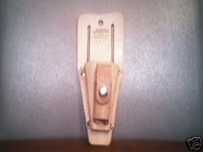 Genuine Leather Double Plier Holder with metal clip