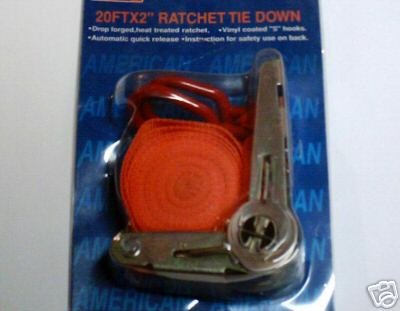2'' X 20' Ratchet Strap Tie Down