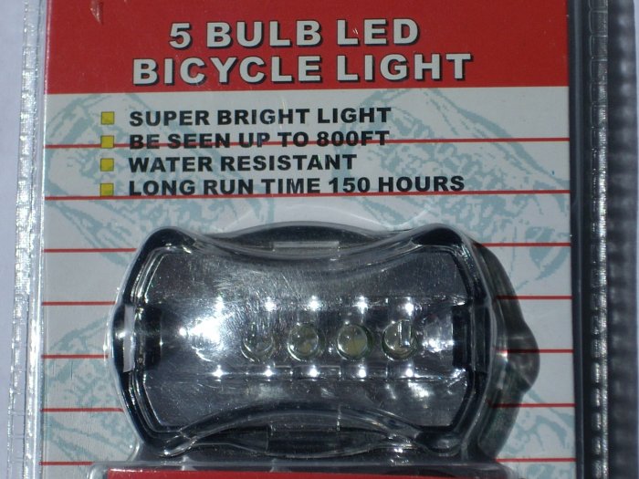 led bulb bicycle back light - clear