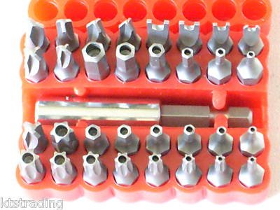 33 pc Security Bit Set