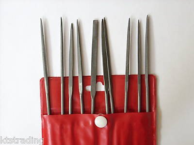 10 pc 3 x 140 mm needle file set