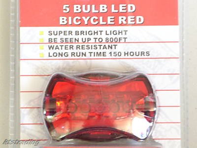 led bulb bicycle back light - red