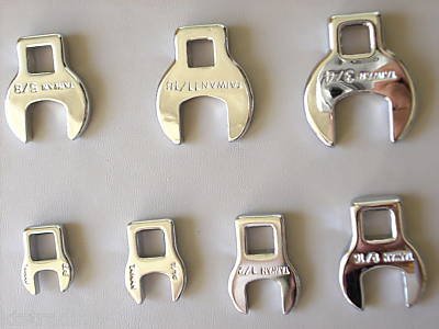 7 pc crow foot wrench set - metric