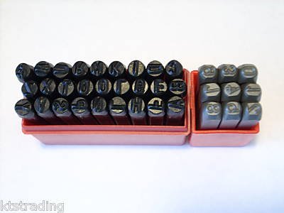 36 pc Letter & Number Punch Stamp