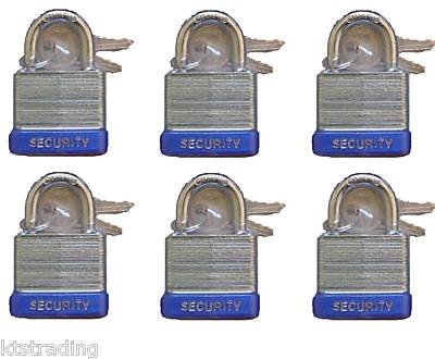 40 mm Padlock - 6 pc keyed alike - 1-1/2 " padlocks