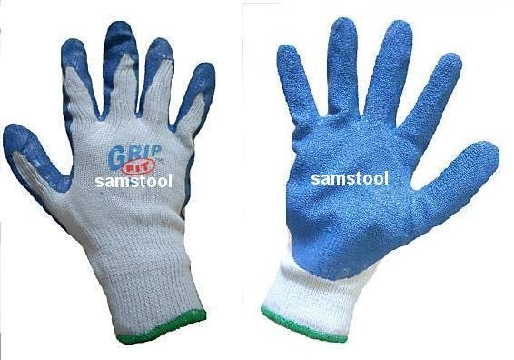 6 pairs of Heavy Duty Rubber Coated Work Gloves - x-large