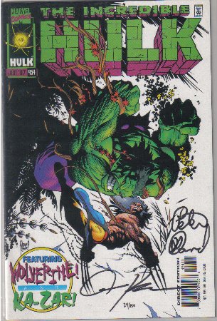 Incredible Hulk #454 Comic Book - Autographed